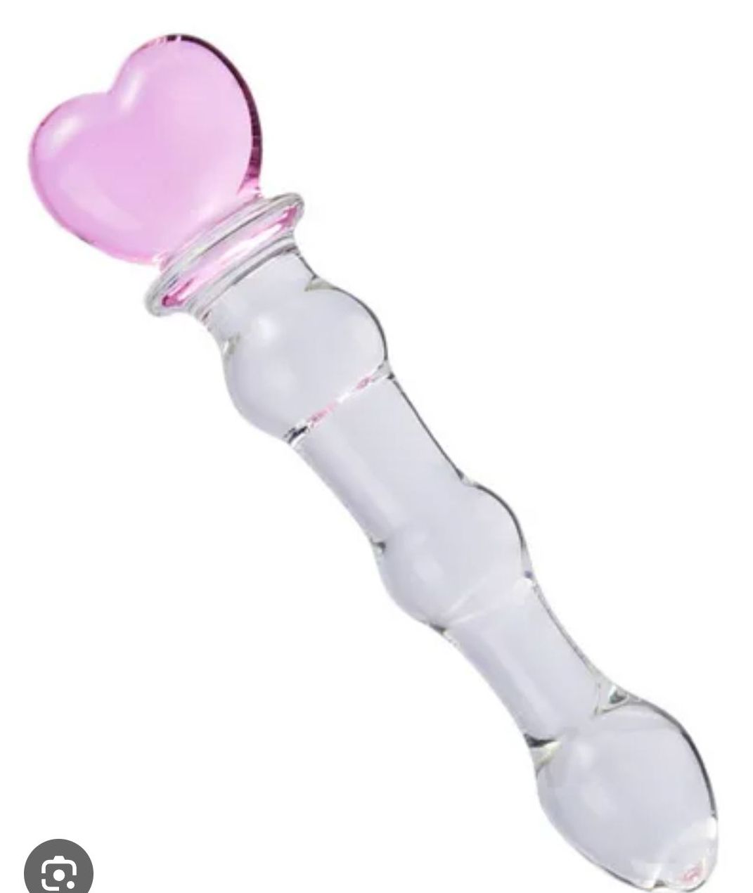 PLUG ANAL DE VIDRO CORAÇAO